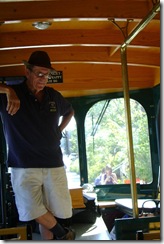 Oli's trolley driver Mike